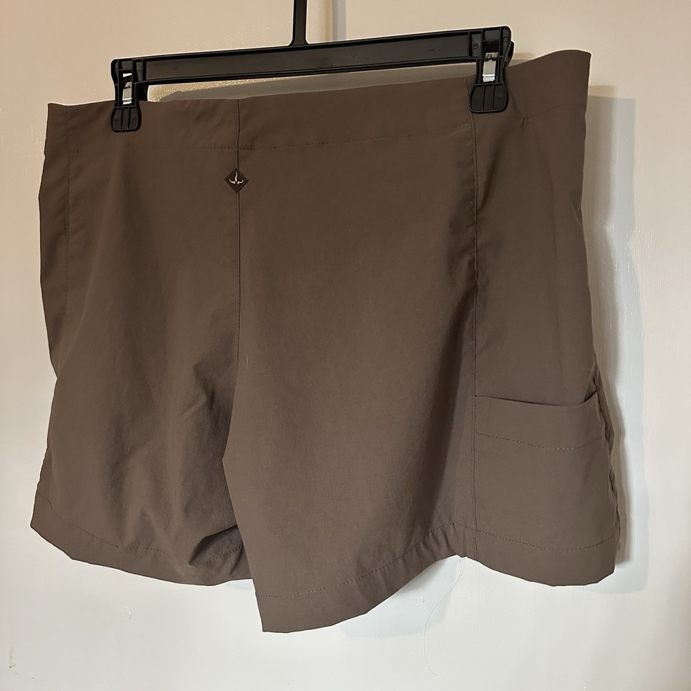 PRANA Womens Size M‎ Halle Shorts Hiking Outdoor Brown Nylon - Picture 2 of 5